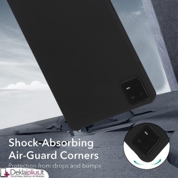 Liquid Air guminis dėklas planšetei - juodas (Xiaomi Pad 7/Pad 7 Pro/Pad 8/Pad 8 Pro)
